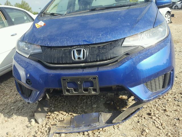 JHMGK5H51GX025723 - 2016 HONDA FIT LX BLUE photo 9