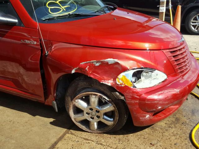 3C3EY55E15T344189 - 2005 CHRYSLER PT CRUISER RED photo 9