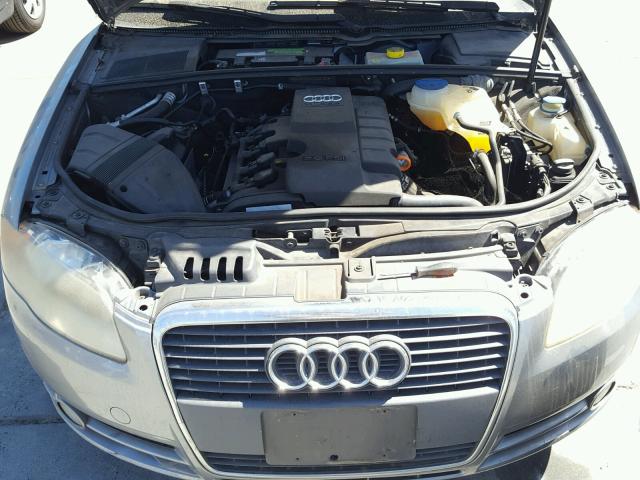 WAUAF78E97A086194 - 2007 AUDI A4 2 SILVER photo 7