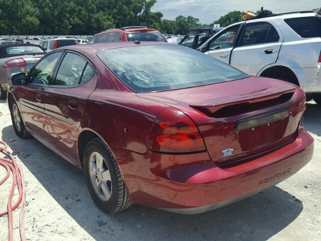 2G2WP552381166546 - 2008 PONTIAC GRAND PRIX BURGUNDY photo 3