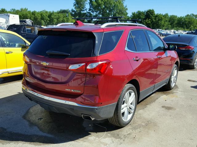 3GNAXWEX1JS508780 - 2018 CHEVROLET EQUINOX PR RED photo 4