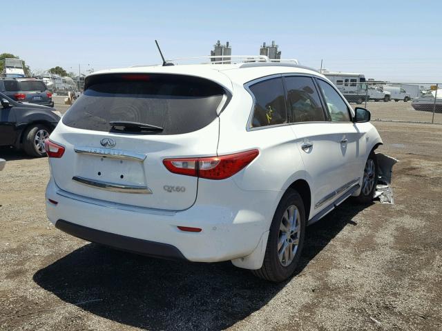 5N1AL0MN4FC551469 - 2015 INFINITI QX60 WHITE photo 4