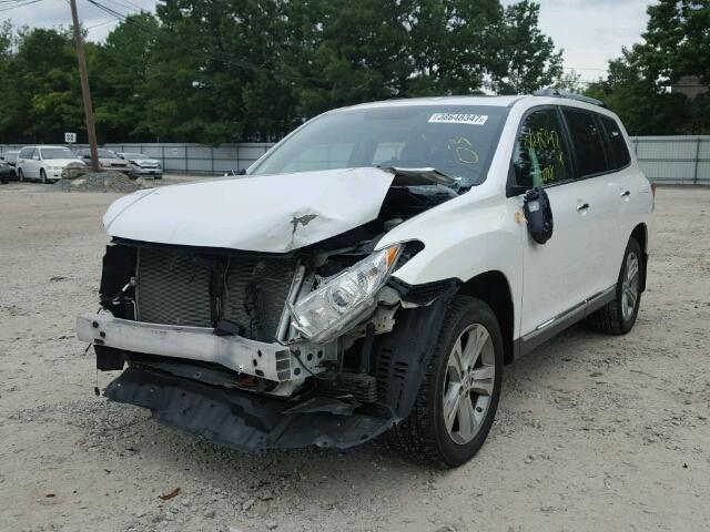 5TDDK3EH1CS162409 - 2012 TOYOTA HIGHLANDER WHITE photo 2