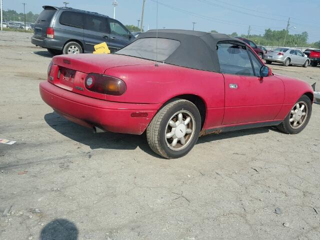 JM1NA3519L0117747 - 1990 MAZDA MX-5 MIATA RED photo 4