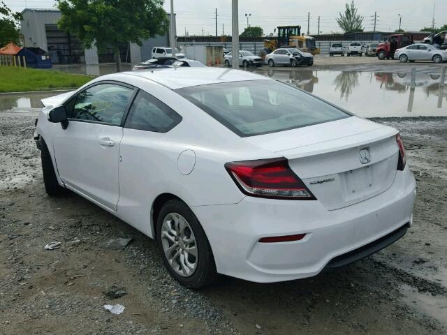 2HGFG3B5XEH502440 - 2014 HONDA CIVIC LX WHITE photo 3