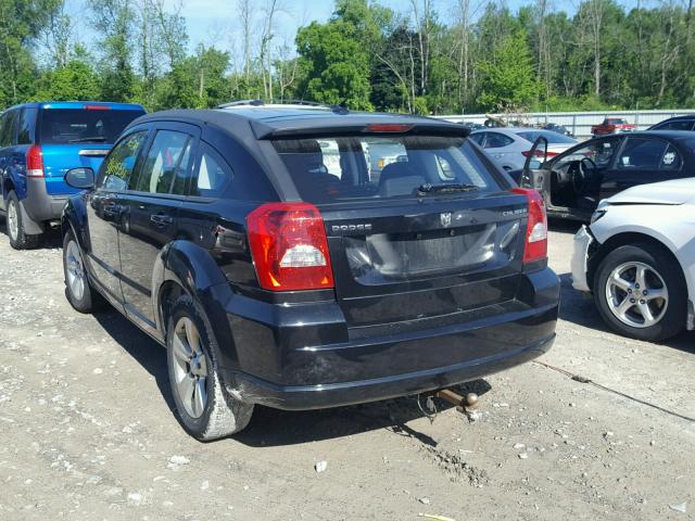 1B3CB3HA8AD567302 - 2010 DODGE CALIBER MA BLACK photo 3