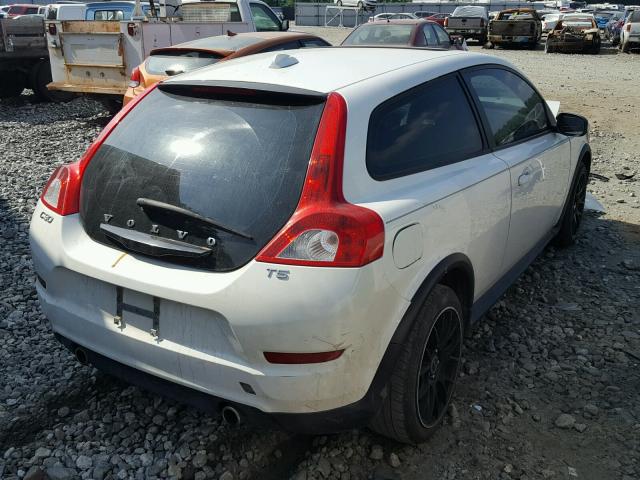 YV1672MK6C2285917 - 2012 VOLVO C30 T5 WHITE photo 4