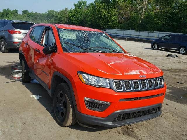 3C4NJDAB5HT688912 - 2017 JEEP COMPASS SP ORANGE photo 1