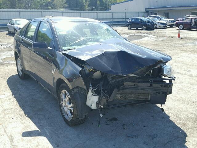 1FAHP35N18W236451 - 2008 FORD FOCUS SE BLACK photo 1