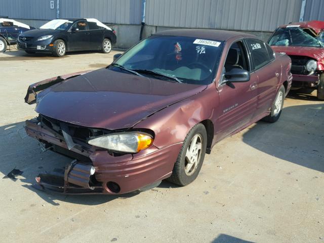 1G2NF52T9YM770716 - 2000 PONTIAC GRAND AM S Qəhvəyi foto 2