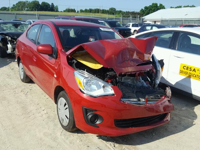 ML32F3FJ1HHF13530 - 2017 MITSUBISHI MIRAGE G4 RED photo 1