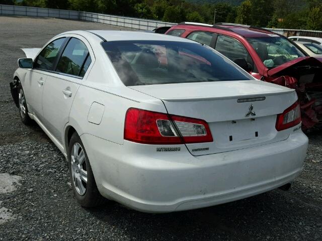 4A32B3FF6CE024159 - 2012 MITSUBISHI GALANT ES WHITE photo 3