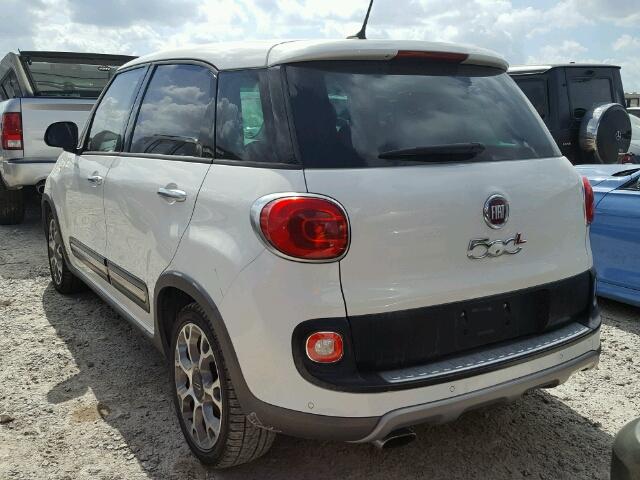 ZFBCFADH1EZ012794 - 2014 FIAT 500L TREKK WHITE photo 3