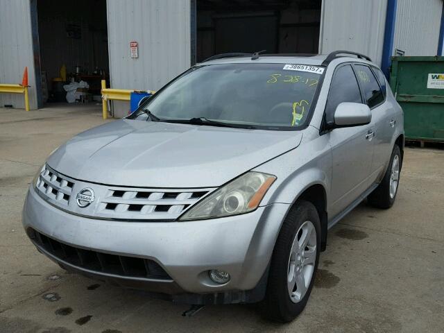 JN8AZ08W04W307128 - 2004 NISSAN MURANO SILVER photo 2