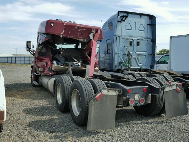 3AKJGLBG7HSHW5860 - 2017 FREIGHTLINER CASCADIA 1 MAROON photo 3