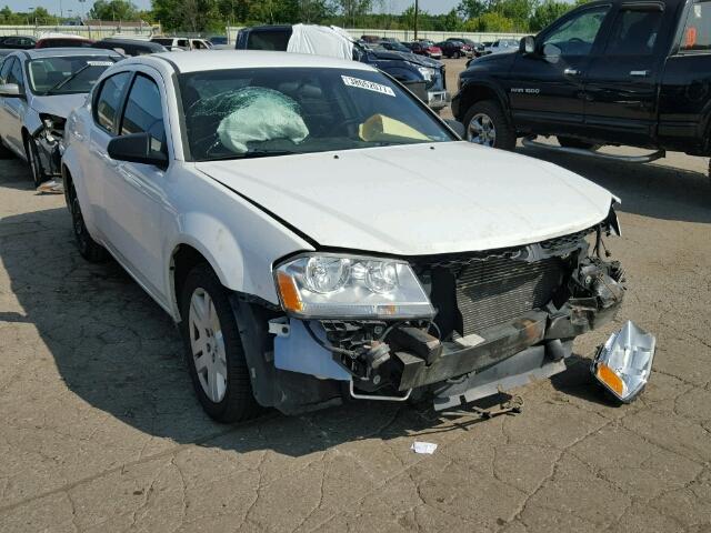 1B3BD4FB4BN578638 - 2011 DODGE AVENGER EX WHITE photo 1