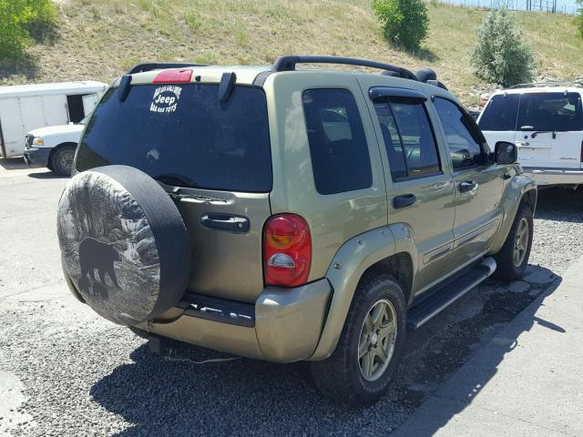 1J4GL38K62W333147 - 2002 JEEP LIBERTY RE GREEN photo 4
