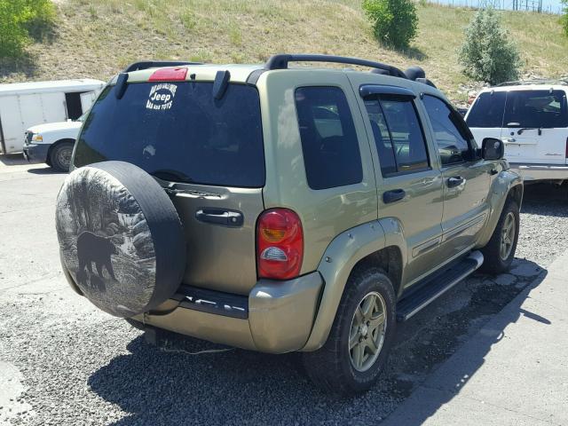 1J4GL38K62W333147 - 2002 JEEP LIBERTY RE GREEN photo 4