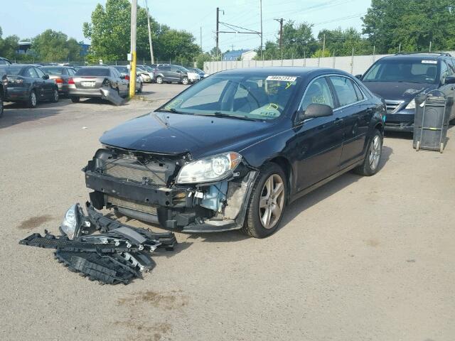 1G1ZB5EB6A4122258 - 2010 CHEVROLET MALIBU LS შავი ფოტო 2