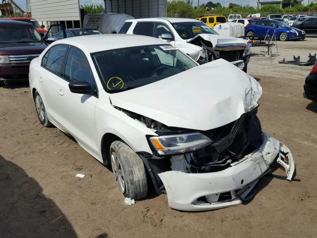 3VW2K7AJ8EM234942 - 2014 VOLKSWAGEN JETTA BASE WHITE photo 1