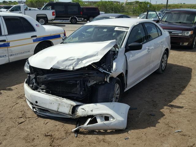 3VW2K7AJ8EM234942 - 2014 VOLKSWAGEN JETTA BASE Սպիտակ լուսանկար 2