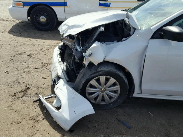 3VW2K7AJ8EM234942 - 2014 VOLKSWAGEN JETTA BASE Սպիտակ լուսանկար 9