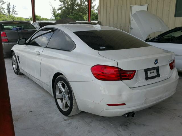 WBA3N3C50EF711495 - 2014 BMW 428 I WHITE photo 3