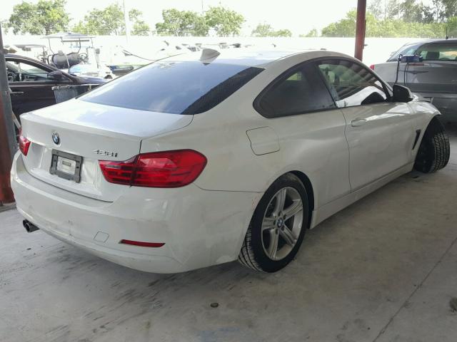 WBA3N3C50EF711495 - 2014 BMW 428 I WHITE photo 4