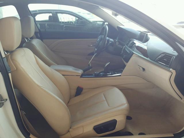 WBA3N3C50EF711495 - 2014 BMW 428 I WHITE photo 5
