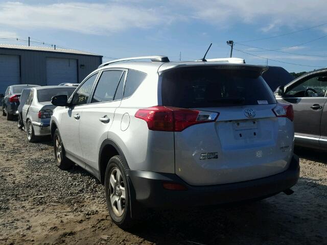 JTMDFREV5FD168324 - 2015 TOYOTA RAV4 SILVER photo 3