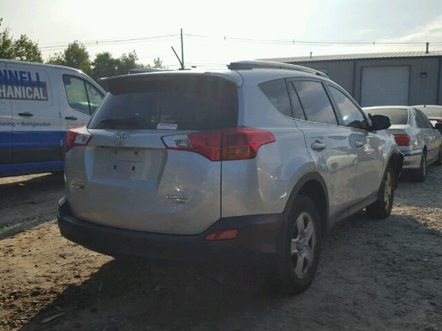 JTMDFREV5FD168324 - 2015 TOYOTA RAV4 SILVER photo 4