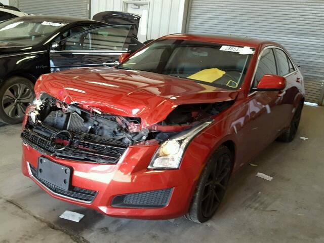 1G6AA5RX5D0127804 - 2013 CADILLAC ATS RED photo 2