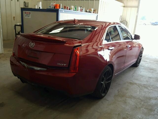 1G6AA5RX5D0127804 - 2013 CADILLAC ATS RED photo 4