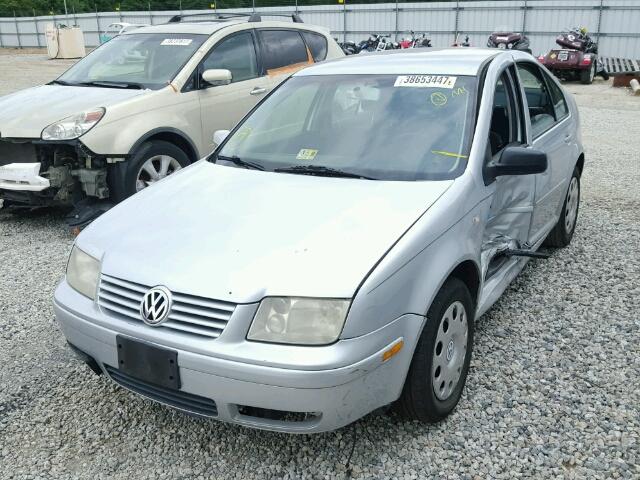 3VWSK69M72M051228 - 2002 VOLKSWAGEN JETTA GLS SILVER photo 2