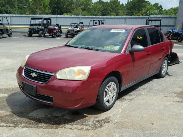 1G1ZS51F36F285373 - 2006 CHEVROLET MALIBU LS RED photo 2
