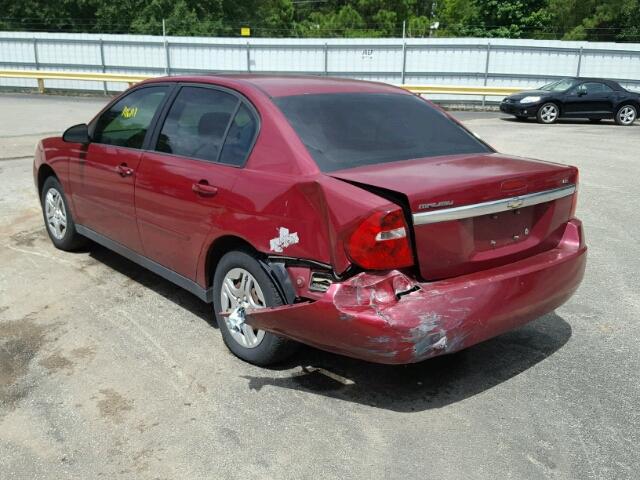 1G1ZS51F36F285373 - 2006 CHEVROLET MALIBU LS RED photo 3