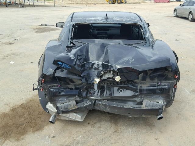 2G1FE1EDXB9210006 - 2011 CHEVROLET CAMARO BLACK photo 9