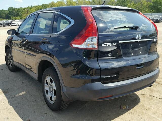 2HKRM4H31EH651150 - 2014 HONDA CR-V LX BLACK photo 3