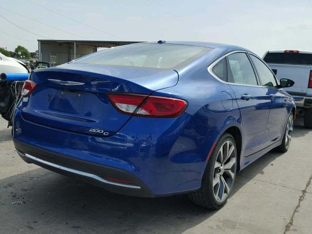 1C3CCCCB5FN566741 - 2015 CHRYSLER 200 C BLUE photo 4