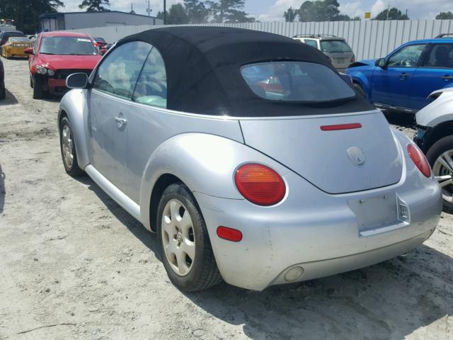 3VWCK21Y53M307833 - 2003 VOLKSWAGEN NEW BEETLE 银色 照片 3