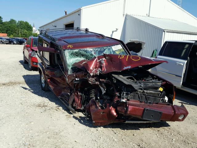 1J8HG58287C588782 - 2007 JEEP COMMANDER MAROON photo 1