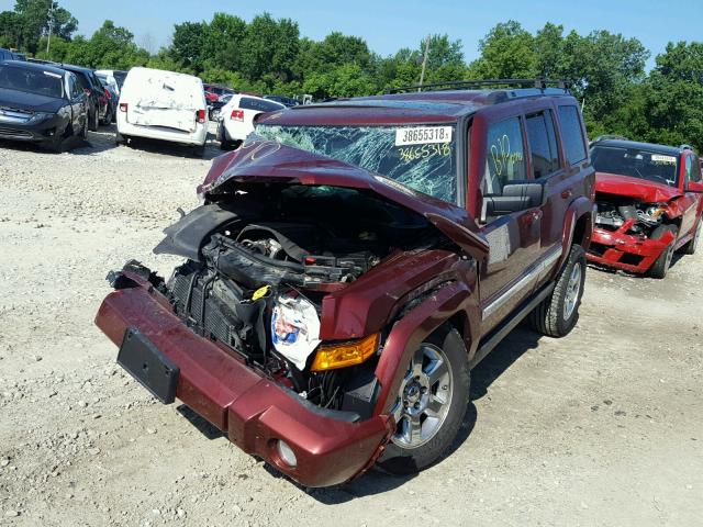 1J8HG58287C588782 - 2007 JEEP COMMANDER MAROON photo 2