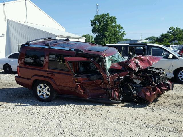 1J8HG58287C588782 - 2007 JEEP COMMANDER MAROON photo 9