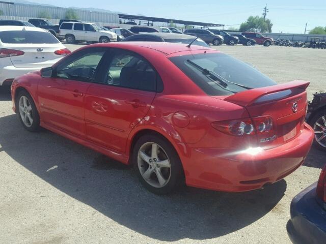 1YVFP84D545N87526 - 2004 MAZDA 6 S RED photo 3