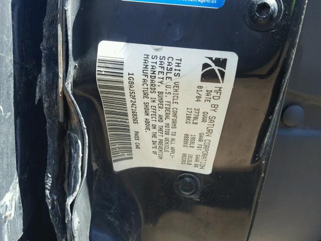 1G8AJ52F24Z168265 - 2004 SATURN ION LEVEL BLUE photo 10