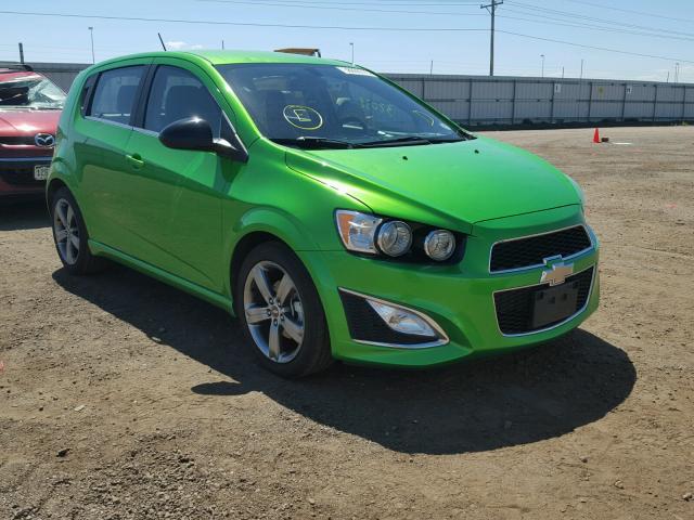 1G1JH6SB7G4128763 - 2016 CHEVROLET SONIC RS GREEN photo 1