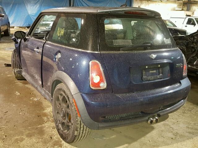 WMWRE33556TJ37912 - 2006 MINI COOPER BLUE photo 3