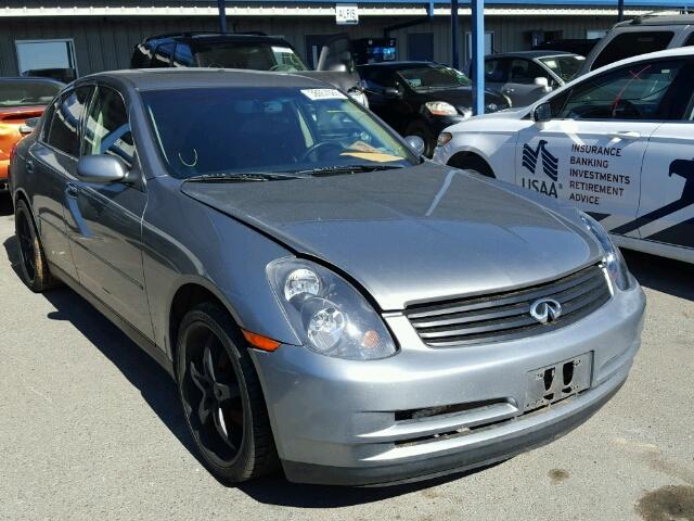 JNKCV51E74M617379 - 2004 INFINITI G35 GRAY photo 1