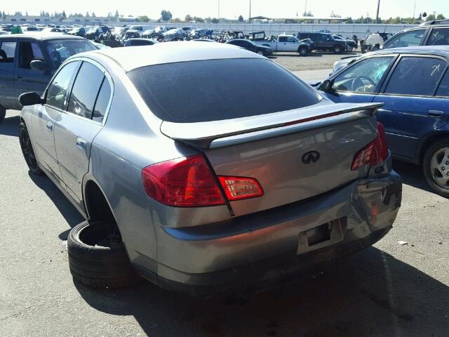 JNKCV51E74M617379 - 2004 INFINITI G35 GRAY photo 3