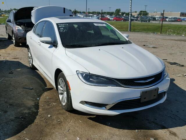 1C3CCCAB9FN718720 - 2015 CHRYSLER 200 WHITE photo 1